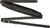 Fender Mustang Leather Saddle Guitar Strap Black 2.25in (5.7cm)