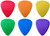Dunlop Nylon Midi Guitar Picks – Full Gauge Range (.53mm to 1.14mm), 1 Pick
