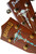 Jockomo Torch Headstock Inlay Sticker for Ukulele, White Pearl (1 Piece)