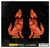 Jockomo Wolf Inlay Sticker, Abalone Red, Right