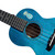 Jockomo Pineapple Headstock Inlay Sticker for Ukulele, Abalone Blue (1 Piece)