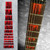 Jockomo Dripping Blood Block Fret Marker Inlay Stickers, Black & Red