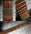 Jockomo Dripping Blood Block Fret Marker Inlay Stickers, Black & Red
