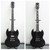 Jockomo Cross Fret Marker Inlay Stickers, Black Pearl