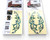 Jockomo Gothic Line Inlay Sticker, Abalone Mix, Facing Right