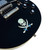 Jockomo Pirate Skull Inlay Sticker, White Pearl