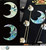 Jockomo Crescent Moon Inlay Sticker, White Pearl