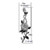Jockomo Rose Vine Headstock Inlay Sticker, White Pearl