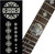 Jockomo Celtic Cross 12th Fret Inlay Sticker for Bass, Metallic Silver