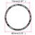Jockomo Classic Soundhole Rosette Inlay Sticker for Ukulele, Abalone Blue, Tenor