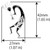 Jockomo Kokopelli Inlay Sticker, Facing Left (1 Piece)