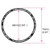 Jockomo Classic Soundhole Rosette Inlay Sticker for Ukulele, Abalone Blue, Concert