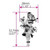 Jockomo Hula Girl Headstock Inlay Sticker for Ukulele