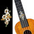 Jockomo Hibiscus Fretboard Inlay Sticker for Ukulele, Concert