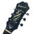 Jockomo Deluxe Flowers Headstock Inlay Sticker, Aged White Pearl