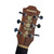 Jockomo Flower Vine Headstock Inlay Sticker, White Pearl
