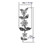 Jockomo Flower Vine Headstock Inlay Sticker, White Pearl