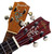 Jockomo Small Vine Headstock Inlay Sticker, Abalone Blue