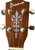 Jockomo Small Torch Headstock Inlay Sticker, White Pearl