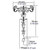 Jockomo Gothic Torch Headstock Inlay Sticker, Abalone Mix