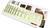 Jockomo Iommi Cross Fret Marker Inlay Stickers, White Pearl