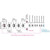 Jockomo Skull Fret Marker Inlay Stickers, Abalone Red