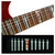 Jockomo Sword & Dragon Fret Marker Inlay Stickers, White Pearl