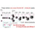 Jockomo Bullet Holes Fret Marker Inlay Stickers