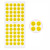 PYLON Smile Face Stickers 9mm Yellow - Made in Japan