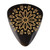 Timber Tones Grip Tones Guitar Pick - Black Horn, Yellow Floral Grip