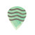 Timber Tones Jazzy Tones Max Guitar Pick - Green Bone