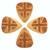 Timber Tones Flag Tones Guitar Pick - Union Jack Cobra's Saffron