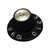 Hosco SCUD Sombrero Knob with Volume/Tone Plate, Gold or Silver, Metric or Inch (Single Knob)