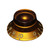 Hosco SCUD Bell Knob, Amber, Black or Gold Acrylic, Metric or Inch (Single Knob)