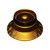 Hosco SCUD Bell Knob, Amber, Black or Gold Acrylic, Metric or Inch (Single Knob)