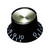 Hosco SCUD Reflector Top Hat Knob, Volume/Tone, Gold or Silver Cap, Metric or Inch (Single Knob)