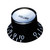 Hosco SCUD Reflector Top Hat Knob, Volume/Tone, Gold or Silver Cap, Metric or Inch (Single Knob)
