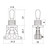 Hosco SCUD YM-T20G 3-Way Straight Toggle Switch, Gold, Made in Japan
