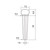 Hosco SCUD F-3603 Rosewood Bridge Pins, Slotted, Dot, Set of 6