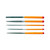 Hosco TL-SFF5 Second Cut File Set, 5 Shapes