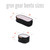 Gruv Gear Bento Stackable Accessory Mini Case Half Slim Black/Orange