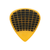 Ibanez Grip Wizard Sand Grip PA16HSG-YE Guitar Pick Short Teardrop Heavy 1.0mm Yellow