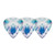 Ibanez KALEIDO CP16H-P9 Guitar Pick Short Teardrop 1.0mm Design P9 (3-Pack)