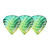 Ibanez KALEIDO CP16H-P7 Guitar Pick Short Teardrop 1.0mm Design P7 (3-Pack)