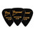 Ibanez H15M-BK Standard Guitar Pick Medium 0.75mm Black (3-Pack)