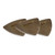 Ibanez PS8M-BR Rounded Triangle Guitar Pick Medium 0.80mm Gray Gold Logo (3-Pack)