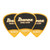 Ibanez Grip Wizard Sand Grip PA16XSG-YE Guitar Pick Short Teardrop Extra Heavy 1.2mm Yellow (3-Pack)