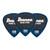 Ibanez Grip Wizard Sand Grip PA16HSG-DB Guitar Pick Short Teardrop Heavy 1.0mm Deep Blue (3-Pack)