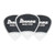 Ibanez Grip Wizard Sand Grip PA16MSG-WH Guitar Pick Short Teardrop Medium 0.8mm White (3-Pack)