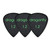 Dragonfly TD Teardrop Guitar Pick 1.2mm - Black (3-Pack)